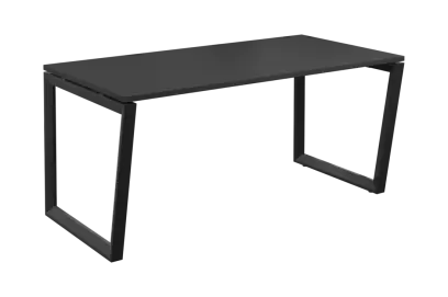 SEK-V - 16 stůl kancelářský, kovová podnož černá, deska 25 mm, široký 1600 mm, antracit